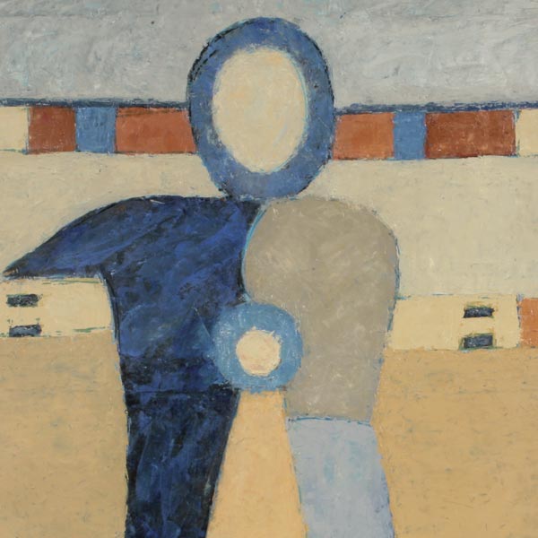 Lucia Innocenti - Serratura, Composizione 19 - olio su tela, anno 2011, cm 100x100