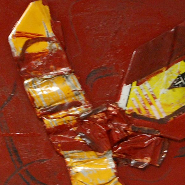 Claudio Silini - L’aeroplano giallo - olio su tela, cm 50x70