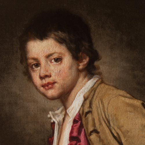 GHISLANDI VITTORE (FRA GALGARIO) - Ritratto di giovane pittore - olio su tela, 76 x 65 cm
 Bergamo, Accademia Carrara
 Restauro affidato da Fondazione Creberg a Delfina Fagnani - Sesti Restauri 
 (Anno 2024)